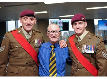 Raising funds for 'Support Our Paras Trading Day'
